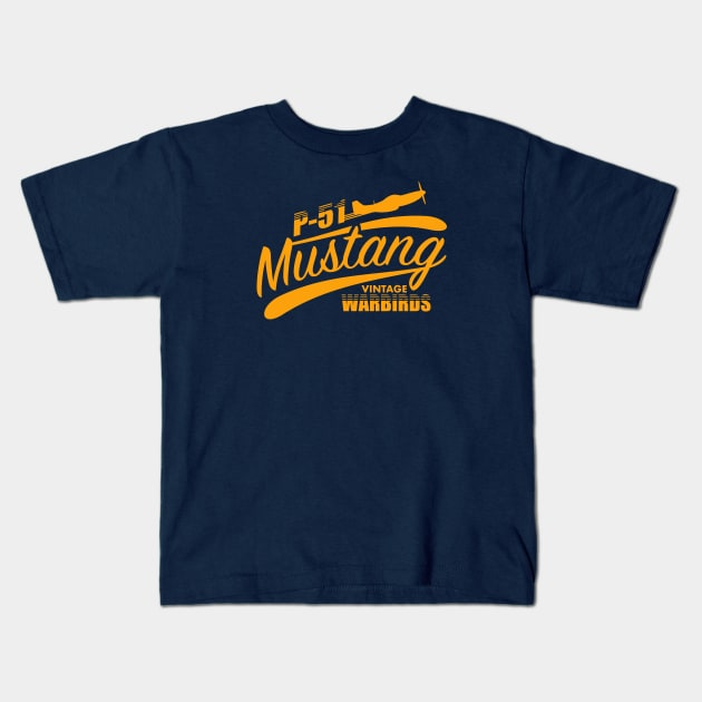 P-51 Mustang Kids T-Shirt by Firemission45